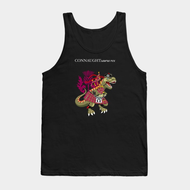 Clanosaurus Rex CONNAUGHTsaurus rex Plaid Connaught Scotland Ireland Family Tartan Tank Top by BullShirtCo